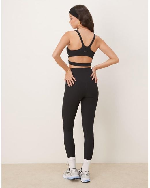 Nike Natural Zenvy Dri-Fit High Waisted 7/8 Ribbed Leggings