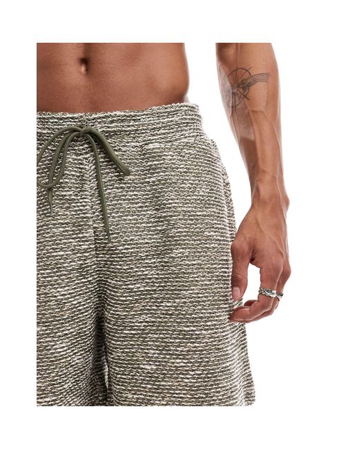 ASOS Natural Co-ord Oversized Shorts for men