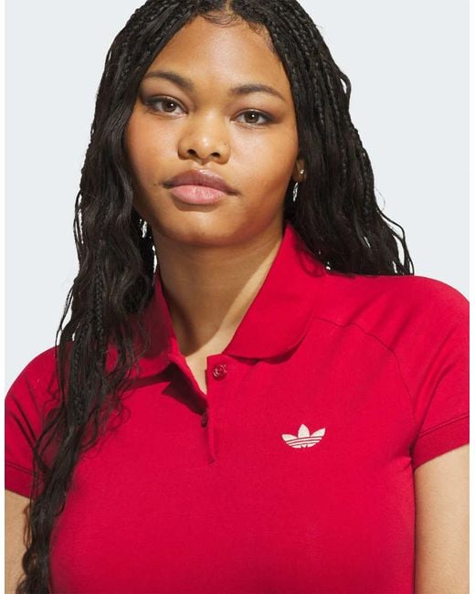Adidas Originals Red Texas A&m aggies Polo Dress