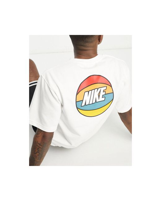 Nike Basketball White Dri-fit Iss Sweats T-shirt for men