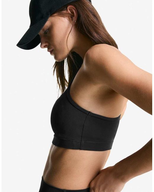 Bershka Black Quick-dry & Breathable Strappy Top