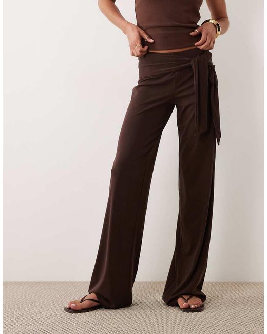 Cotton On Brown Honey Tie Pant
