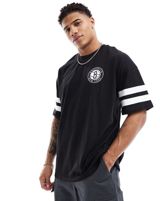 KTZ – brooklyn nets – t-shirt in Black für Herren