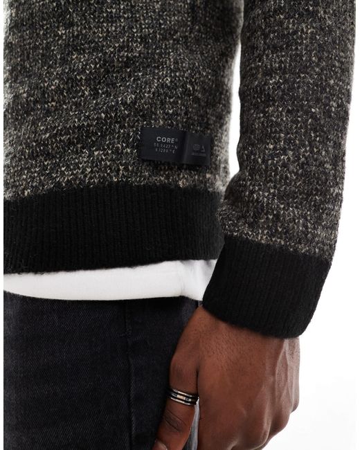 Jack & Jones – strickpullover in Black für Herren