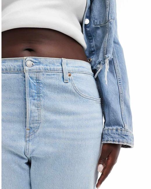 Vaqueros Capri De Corte Recto 501 De Plus Levi's de color Blue