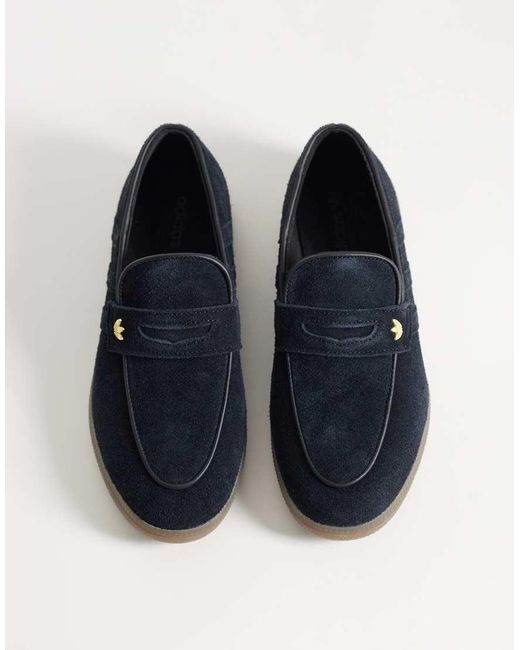 Adidas Originals Blue Handball Spezial Gum Sole Loafers
