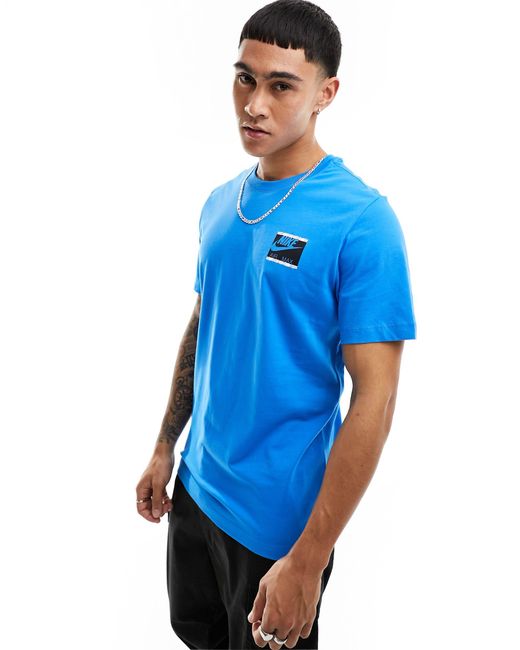 Nike Blue Sole Rally Back Print T-shirt for men