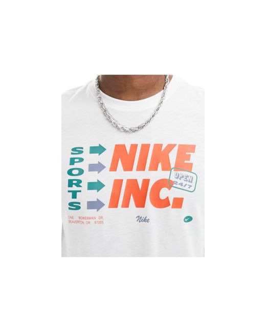 Nike White Dri-fit Graphic T-shirt for men