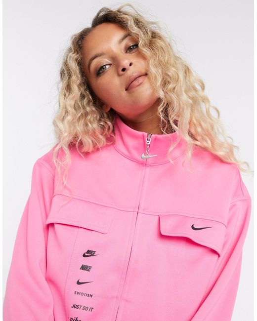Nike Pink – Trainingsjacke mit Swoosh-Logo