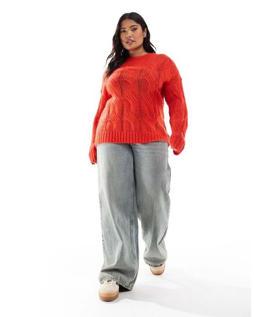 Glamorous Red Crew Neck Jumper