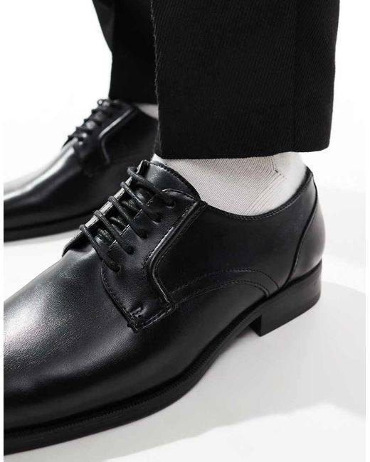 River Island Black Formal Derby Shoes for men