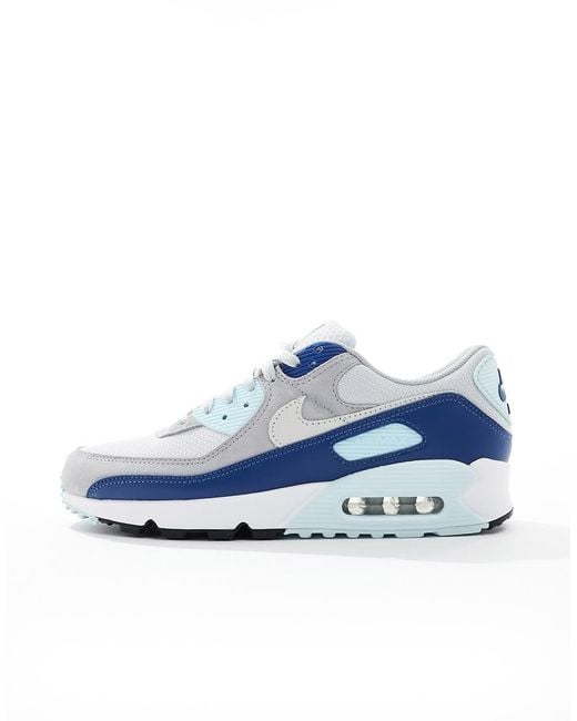 Nike Blue Air Max 90 Trainers