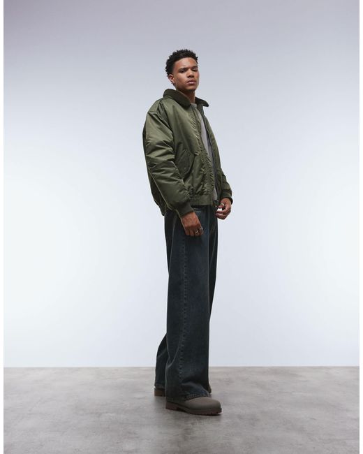 ASOS – bomberjacke in Green für Herren