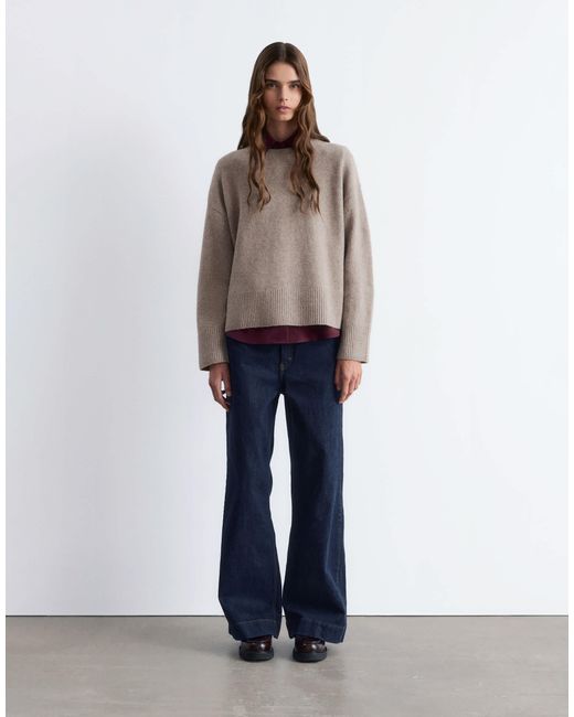 & Other Stories Brown Crew Neck Jumper