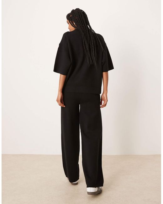 ASOS Natural Knitted Compact Trouser Co-ord