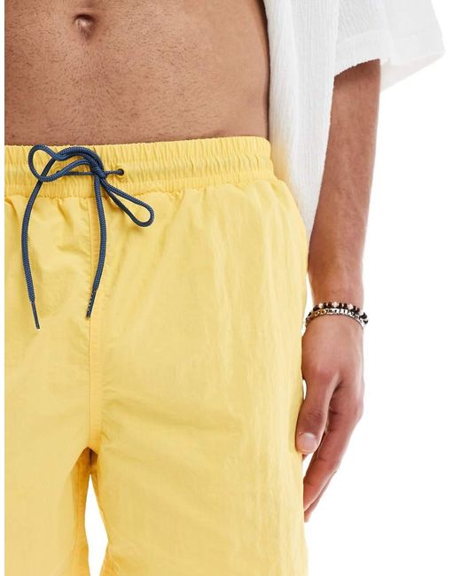 Farah Yellow Colbert Swim Shorts for men