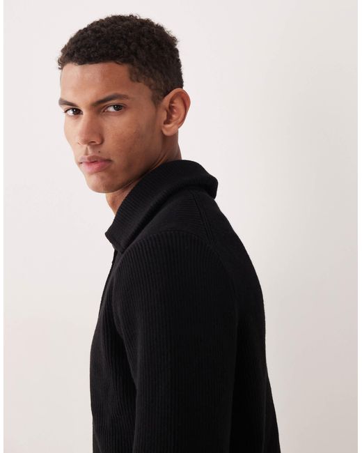 Mango – strickpullover in Black für Herren