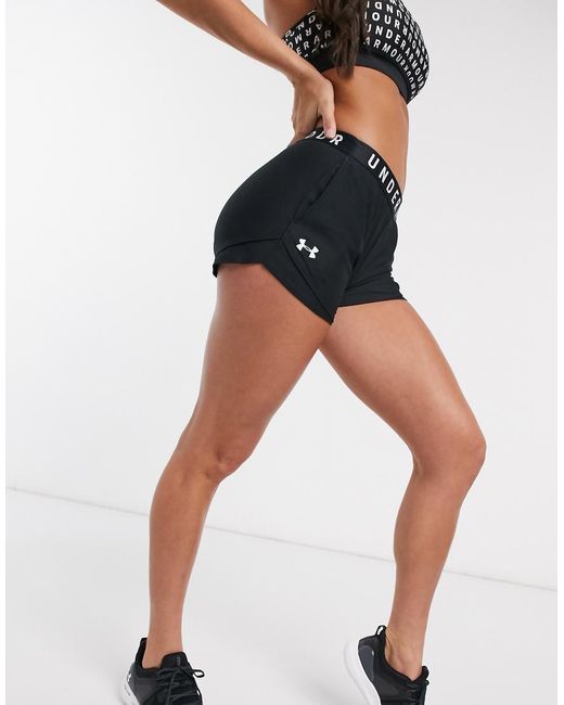 Under Armour Black Training Play Up 3.0 Shorts