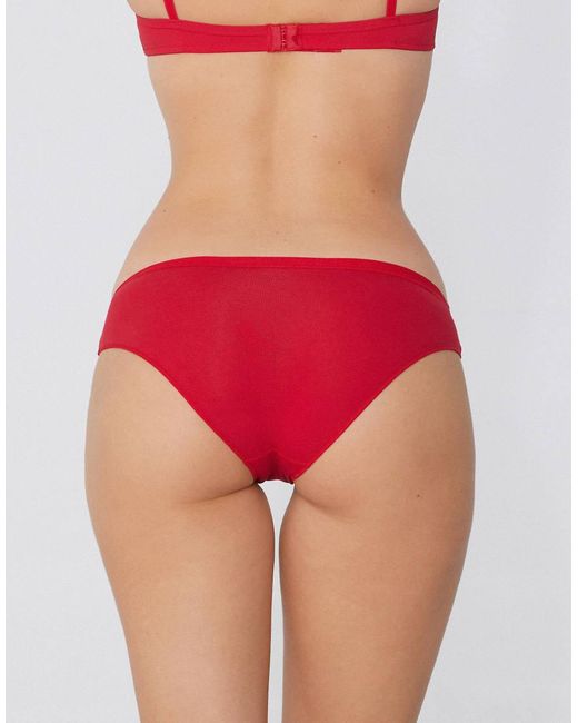 Tezenis Red Cotton Knickers
