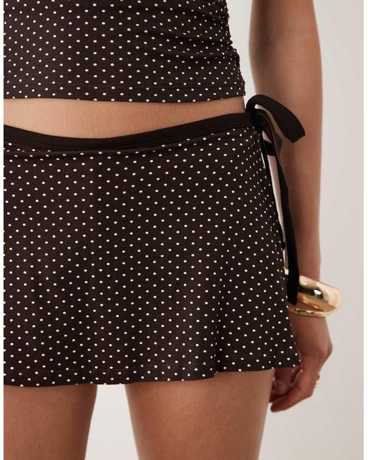 Motel Black Luel Wrap Skort