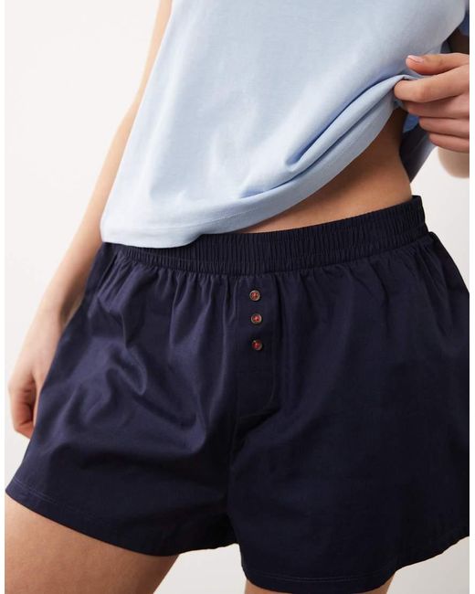 ASOS White Coffee And Sarcasm Graphic Tee And Woven Shorts Pajama Set