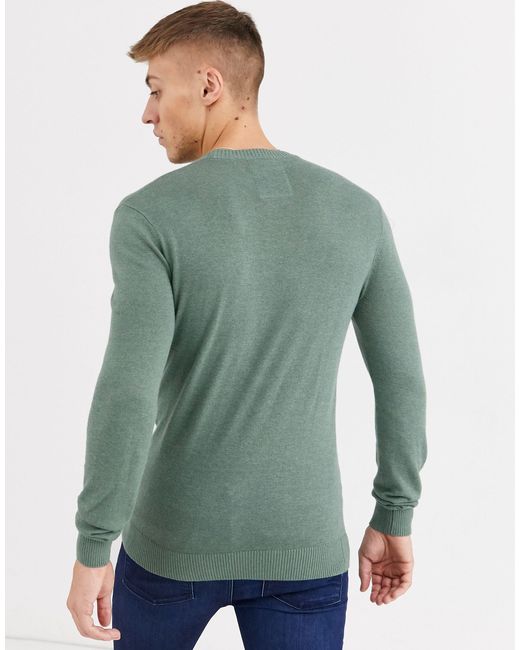 hollister green jumper
