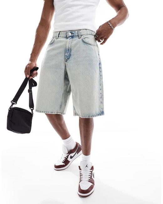 River Island White Jorts for men