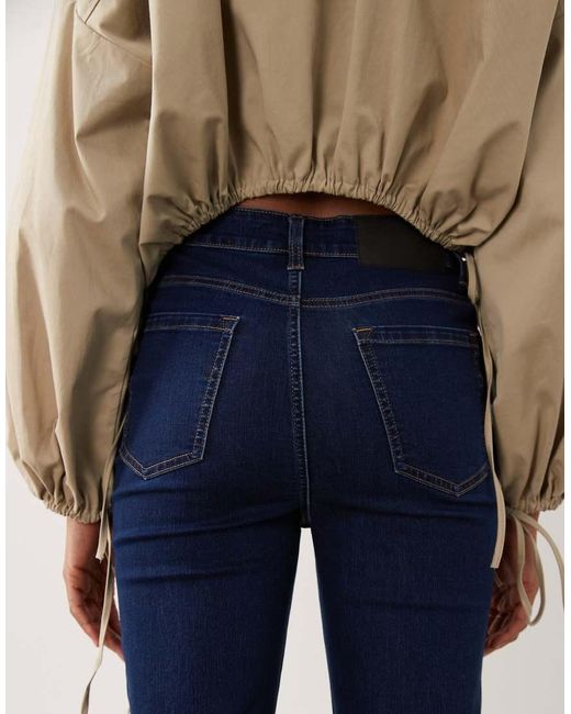 ASOS Blue Asos Design Tall Slim Straight Leg Jeans