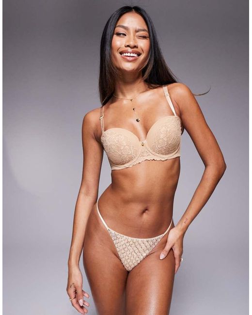 Ann Summers Gray Sexy Lace Padded Multiway Bra