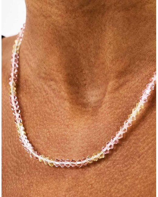 CERNUCCI Brown Lemon Glass Bead Necklace
