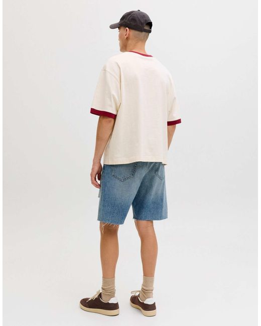 Short ample - denim Jack & Jones pour homme en coloris Blue