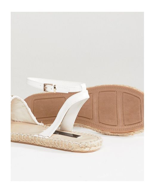 white studded espadrille sandals