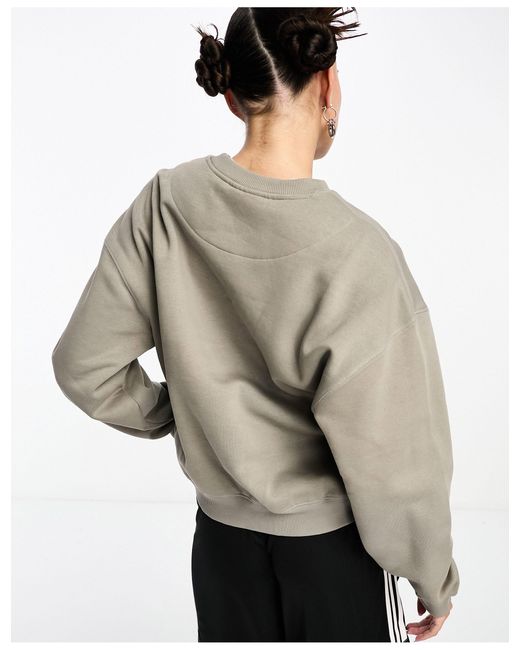 Weekday Essence - Sweatshirt Met Standaard Pasvorm in het Gray