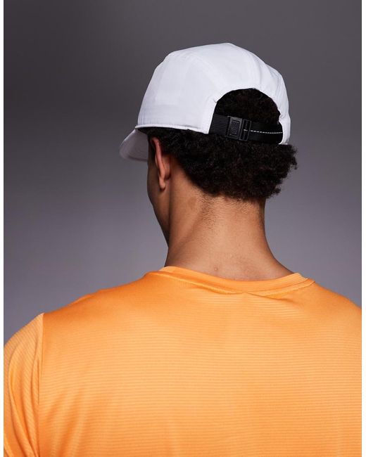 New Balance White 5 Panel Performance Hat for men