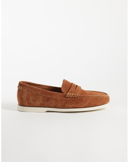 Polo Ralph Lauren White Merton Suede Loafers for men