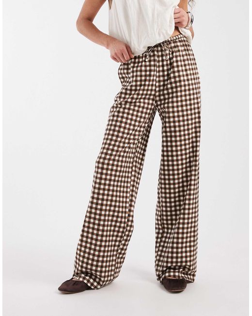 Threadbare Brown Jersey Pull On Trouser With Drawstring