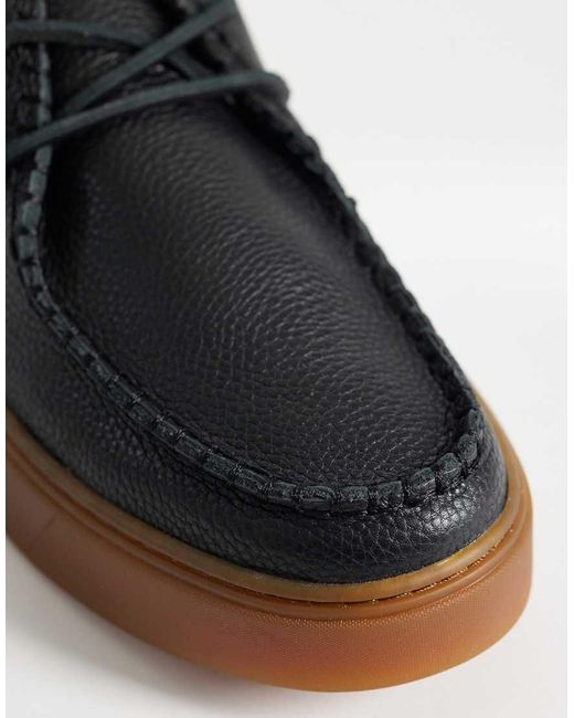 Calvin Klein Blue Jeans Chunky Hybrid Leather Apron Lace Up Shoes for men