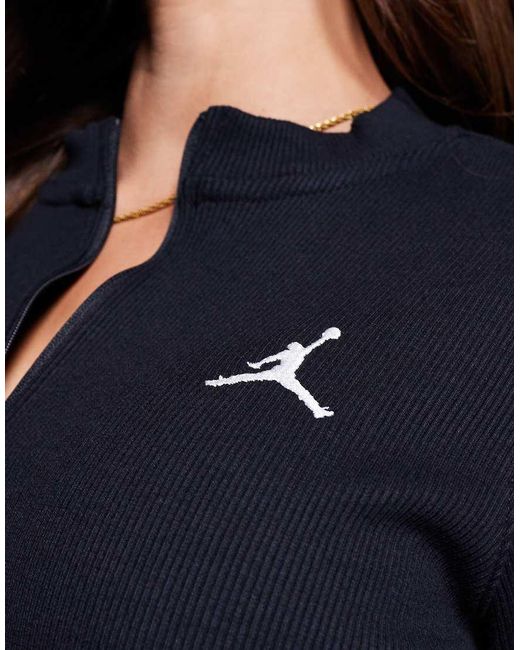 Nike Blue Flight Knitted Long Sleeve Mini Dress