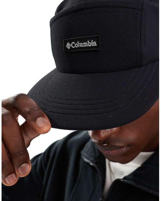 Gorra Negra Con Diseño De 5 Paneles Creek Side De Columbia de hombre de color Black