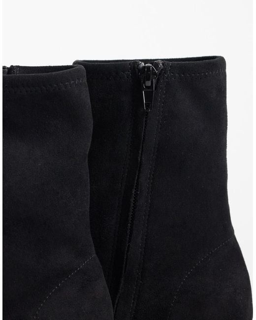 ASOS Black Ronan Block Heel Ankle Boots
