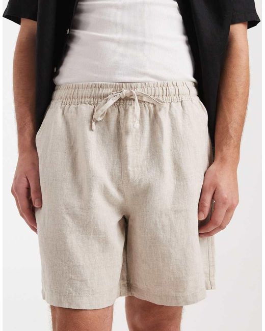 Cotton On Natural Linen Easy Short for men