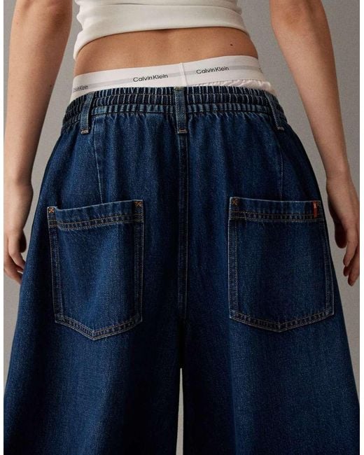 Collusion Blue Xl Balloon Pull On Jean