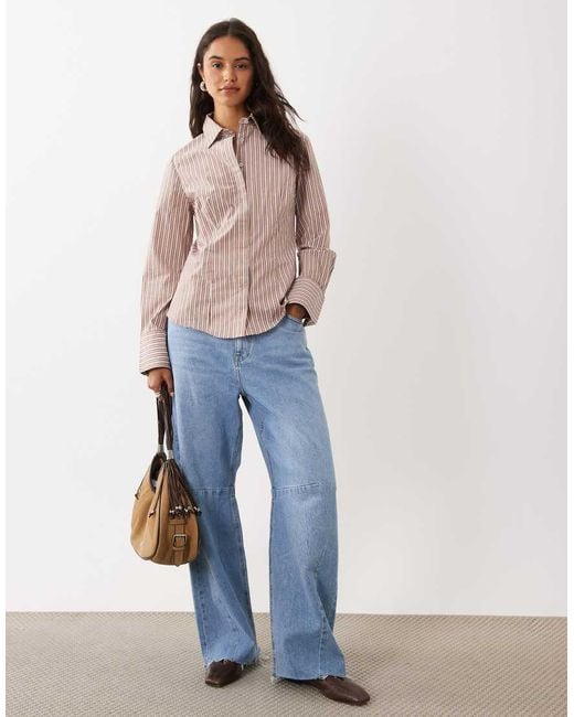 Mango Brown Classic Shirt