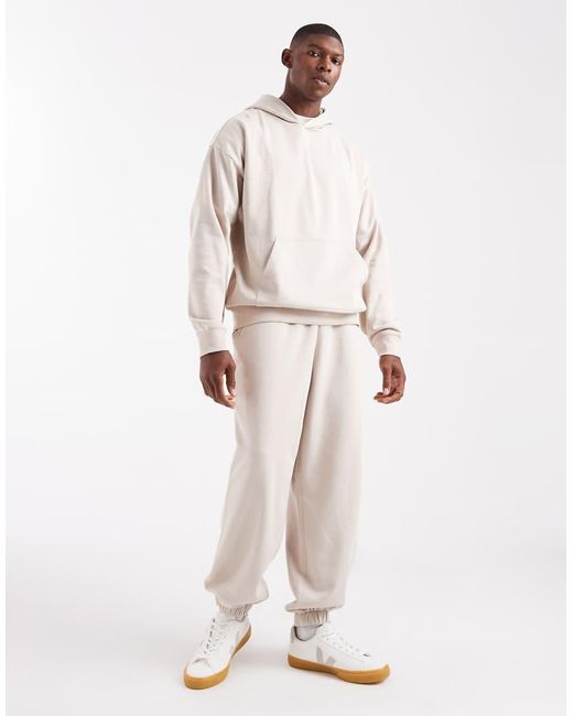 New Look Natural Oversized Hoodie for men