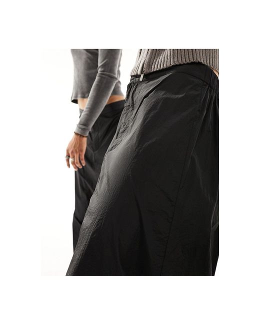 Falda larga negra unisex Reclaimed (vintage) de color Black