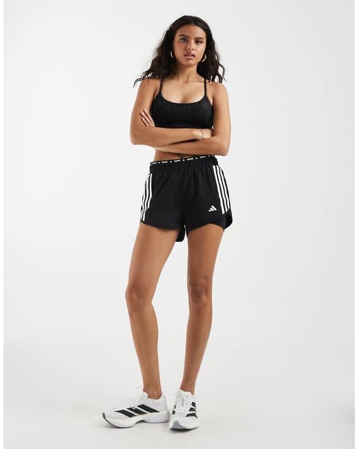 Adidas Originals Black Adidas Training Knitted Light Support Sports Bra