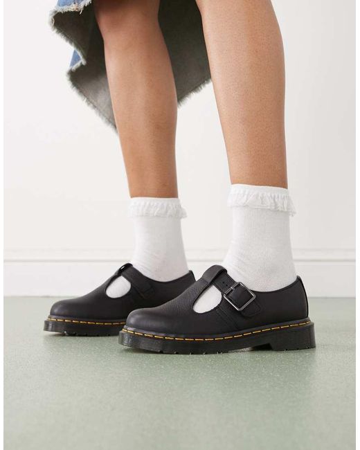Dr. Martens Blue Polley T-Bar Mary Jane