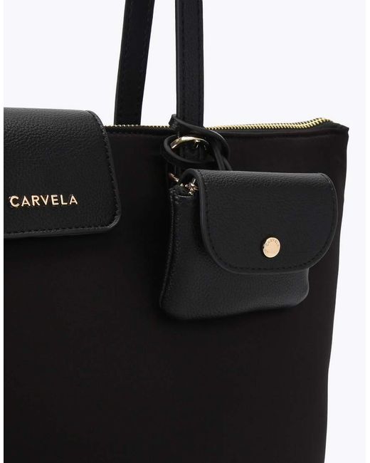 Carvela Kurt Geiger Black Marcela Nylon Tote