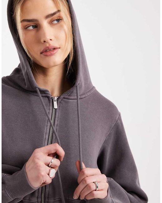 Cotton On Gray Contour Zip Through Jacket