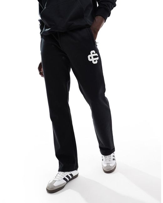 The Couture Club Black Co-Ord Heavyweight Emblem Joggers for men